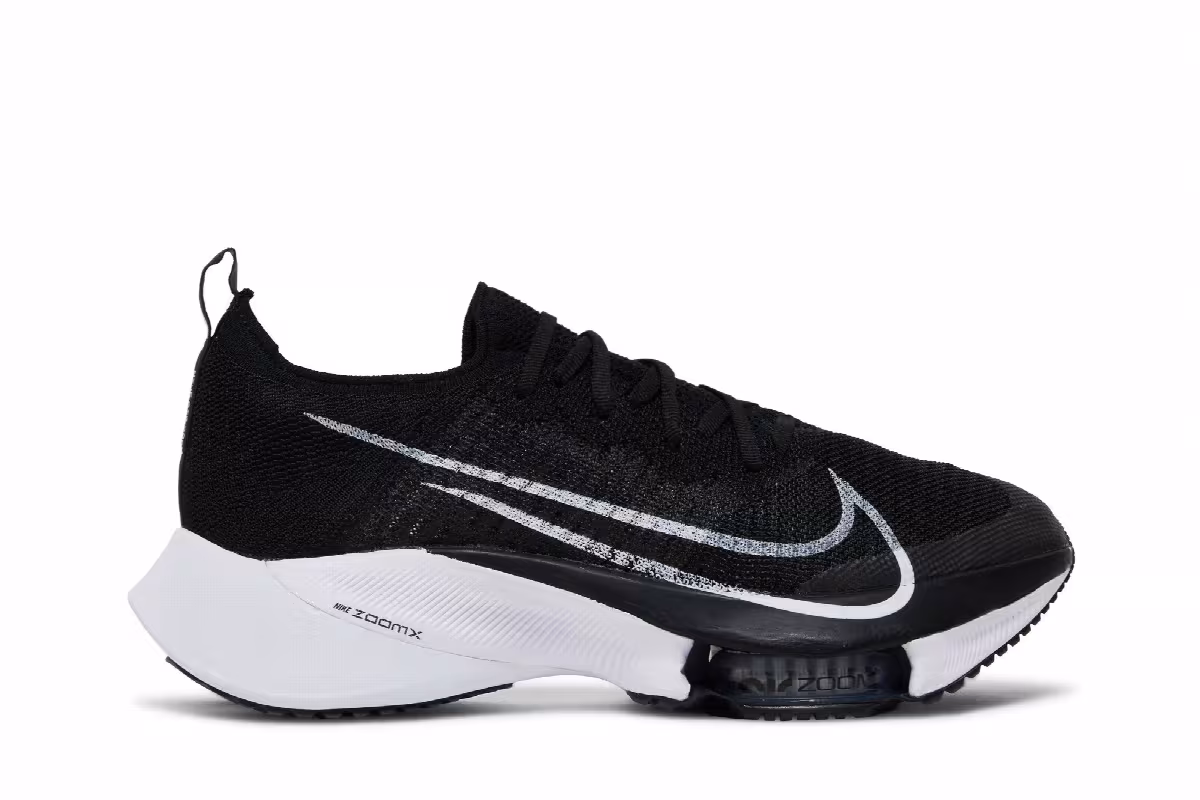 Nike Air Zoom Tempo NEXT% Flyknit Black White, view 2