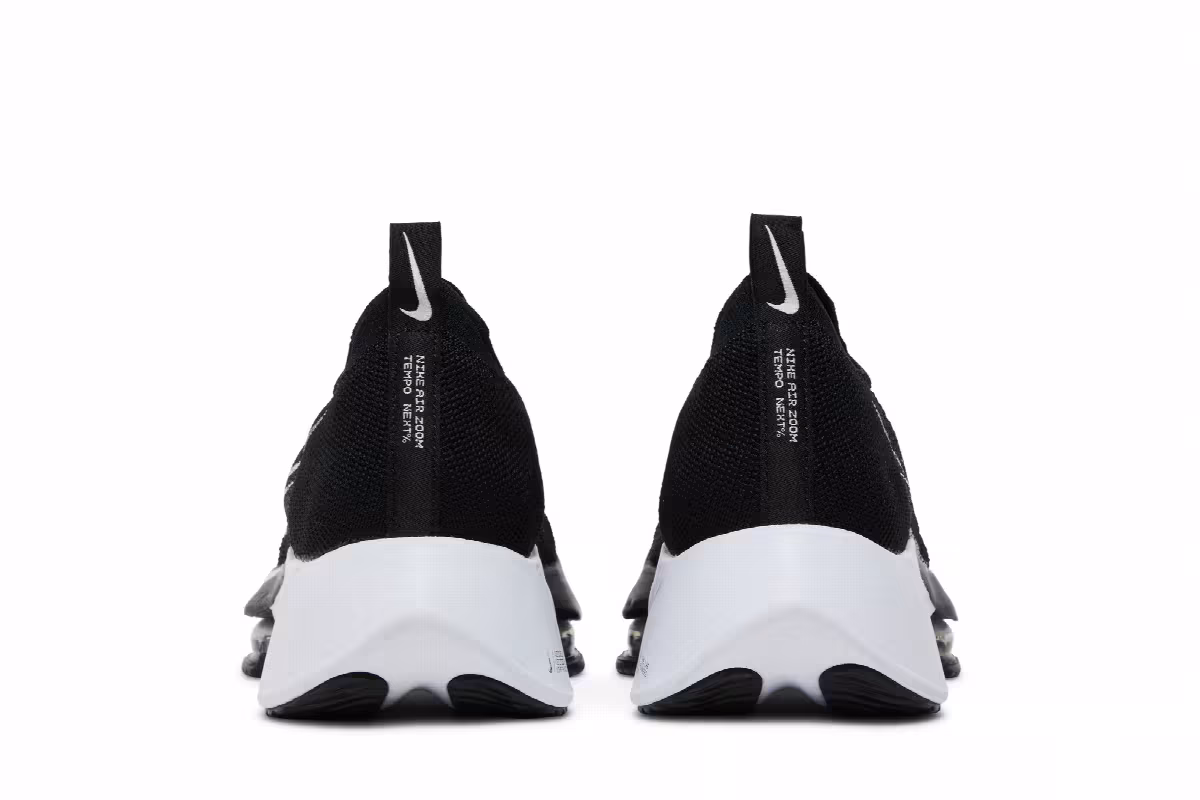 Nike Air Zoom Tempo NEXT% Flyknit Black White, view 7