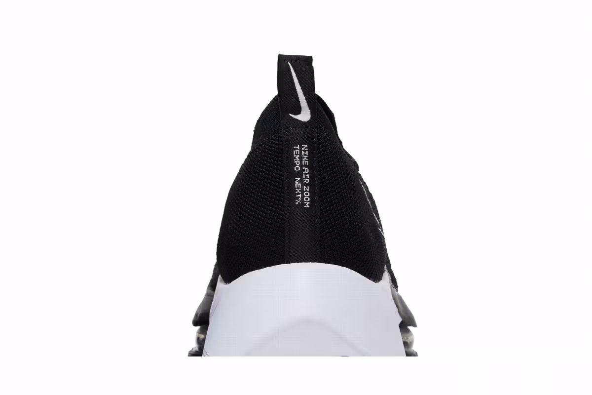 Nike Air Zoom Tempo NEXT% Flyknit Black White, view 8