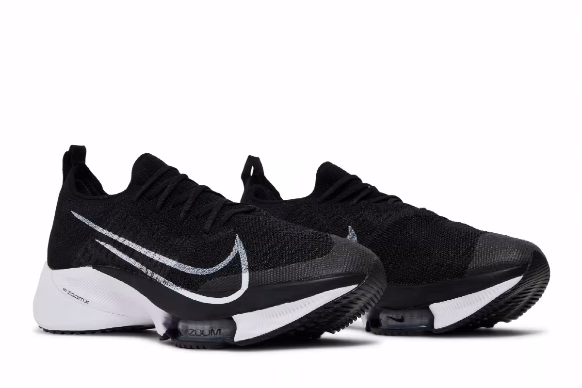 Nike Air Zoom Tempo NEXT% Flyknit Black White, view 9