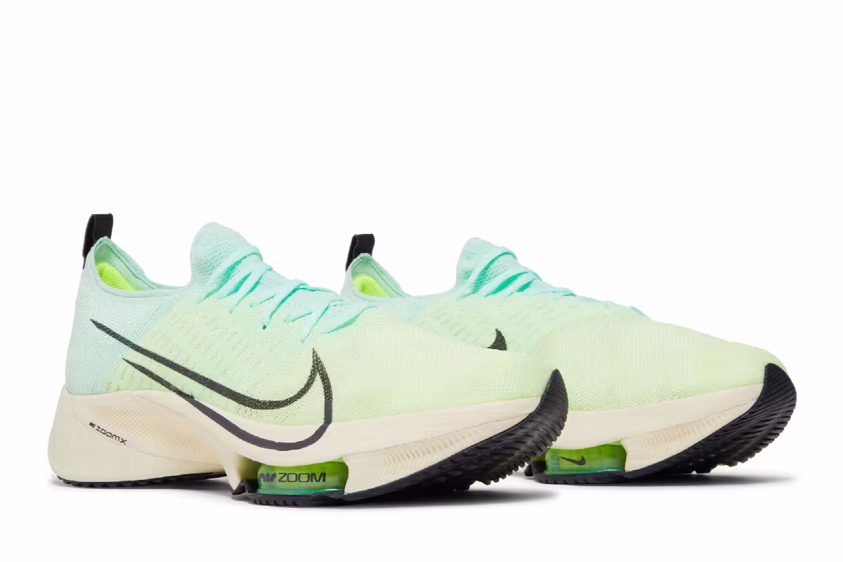 Nike Air Zoom Tempo NEXT% Barely Volt Mint Foam, view 9
