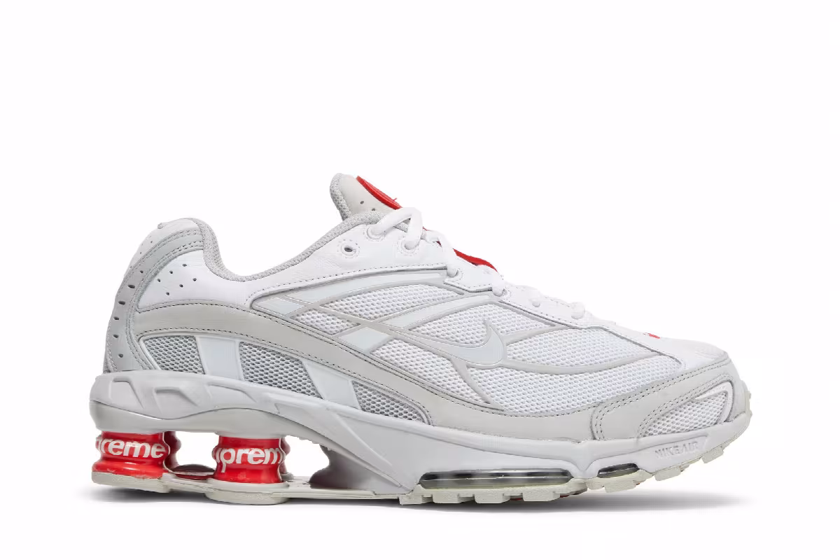 Supreme x Nike Shox Ride 2 White, view 2