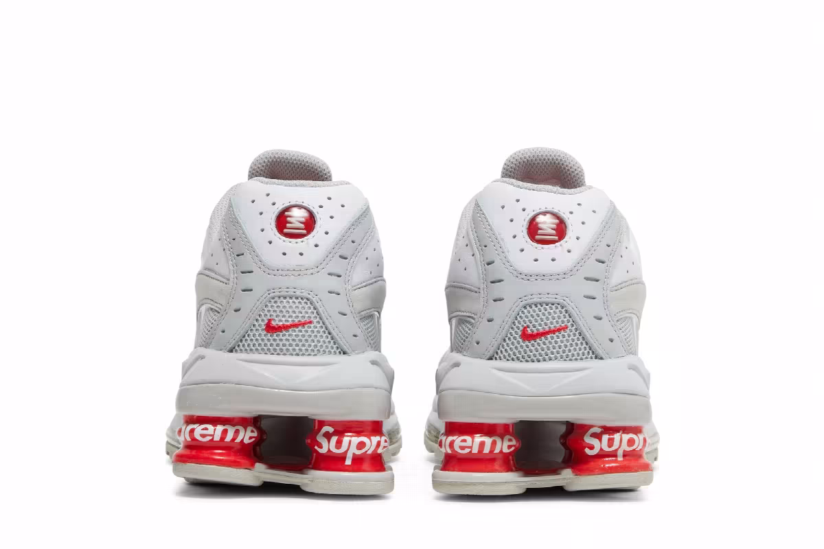 Supreme x Nike Shox Ride 2 White, view 7