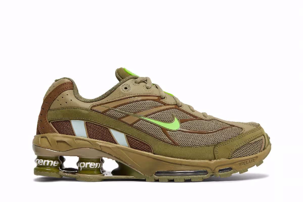 Supreme x Nike Shox Ride 2 Neutral Olive, view 2