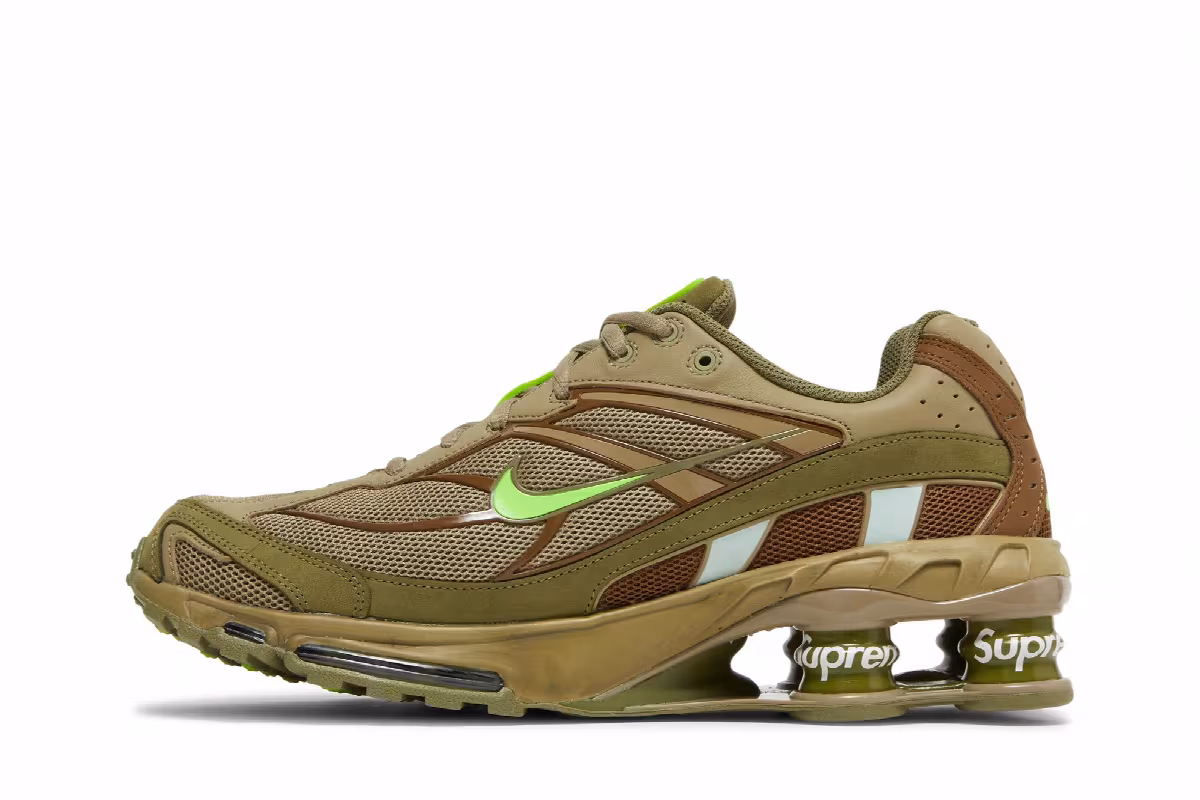 Supreme x Nike Shox Ride 2 Neutral Olive, view 4