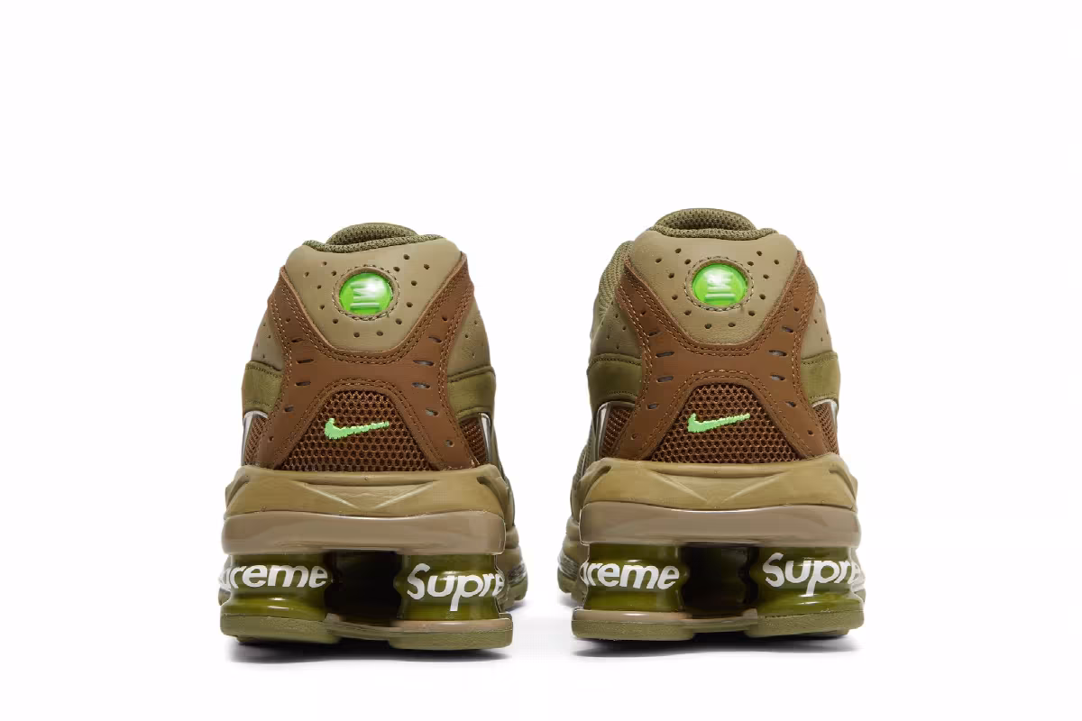 Supreme x Nike Shox Ride 2 Neutral Olive, view 7