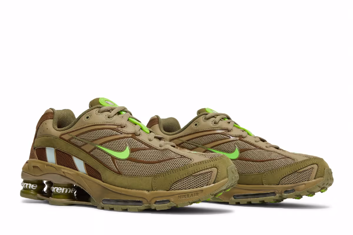 Supreme x Nike Shox Ride 2 Neutral Olive, view 9