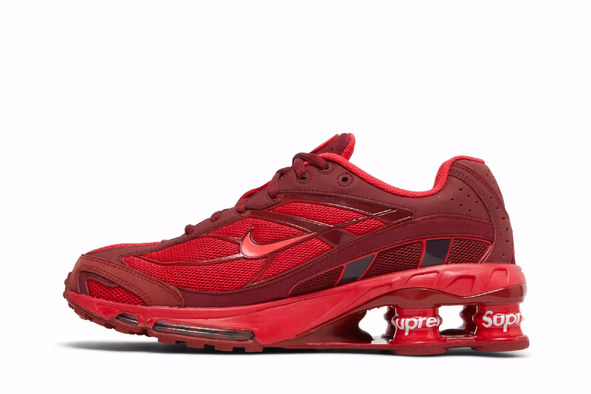 Supreme x Nike Shox Ride 2 Speed Red, view 4
