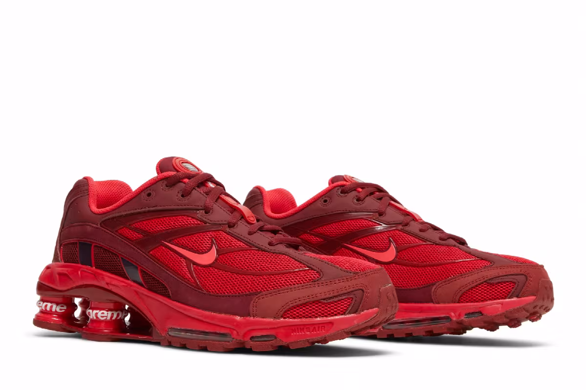 Supreme x Nike Shox Ride 2 Speed Red, view 9