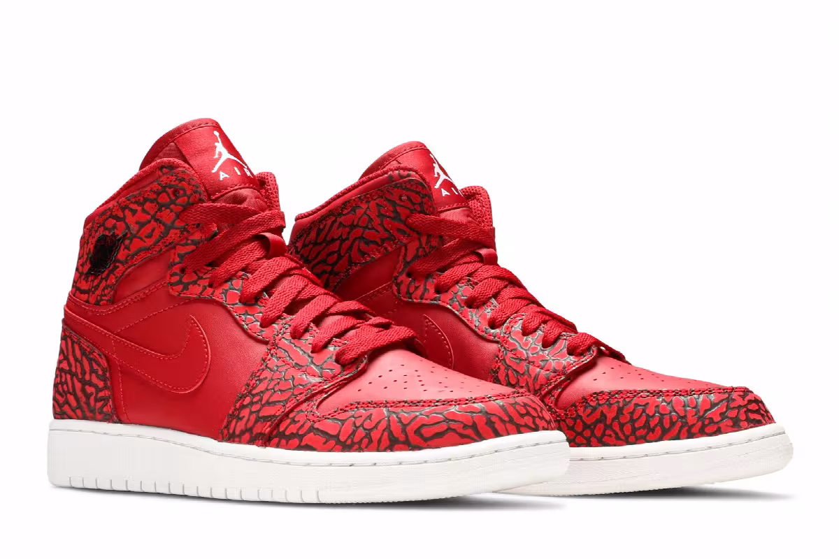 Air Jordan 1 Hi Prem BG Red Elephant, view 9