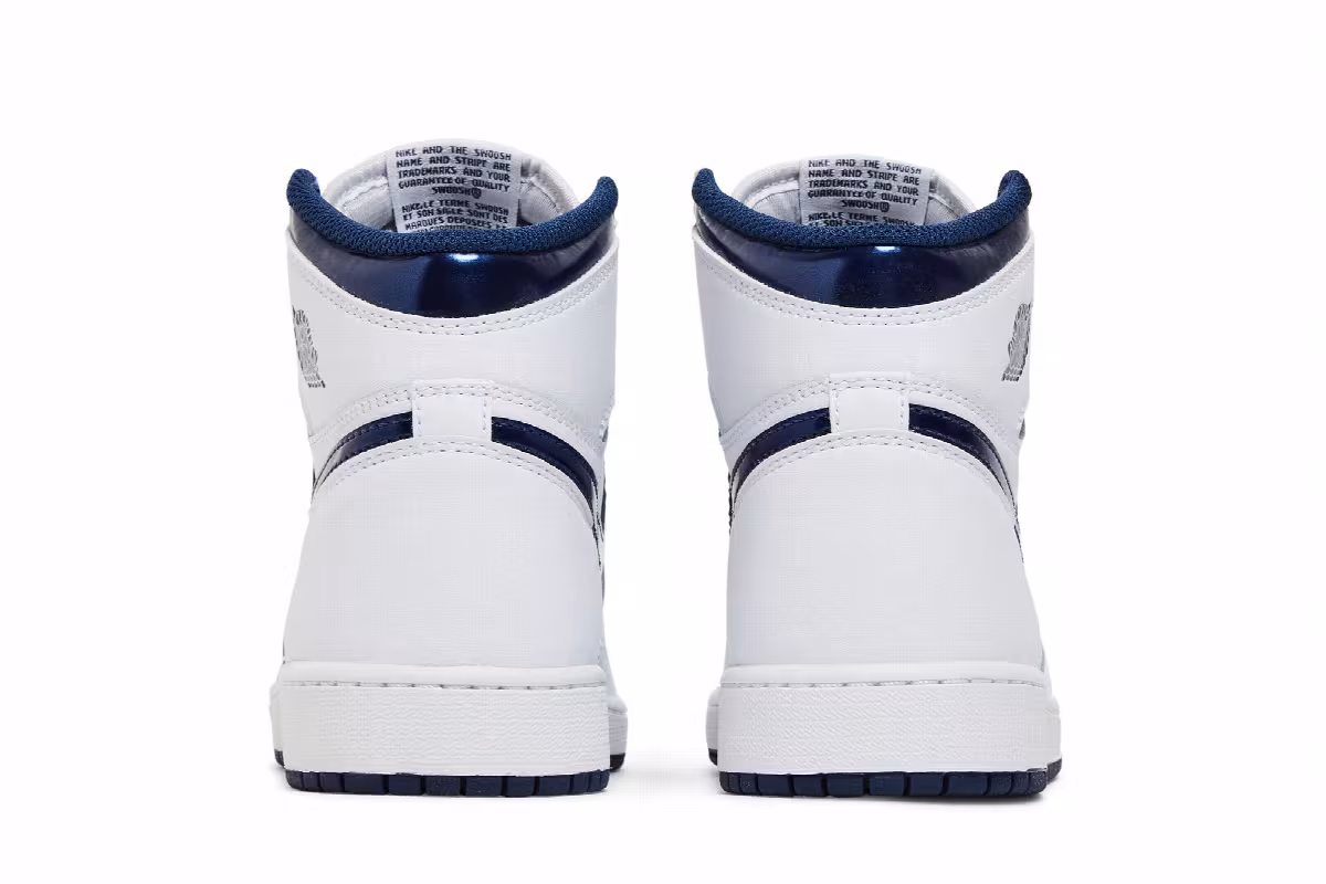 Air Jordan 1 High OG BG Metallic Navy, view 7