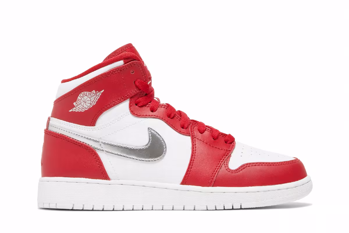 Air Jordan 1 High GS Silver Medal, view 2