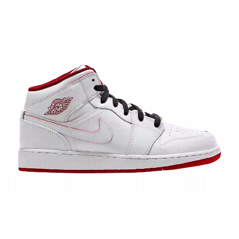 Air Jordan 1 Retro Mid GS 'White Gym Red'