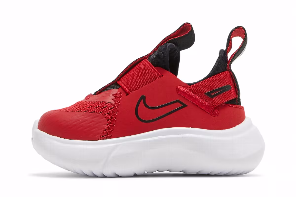 Nike Flex Plus TD University Red Black, view 4