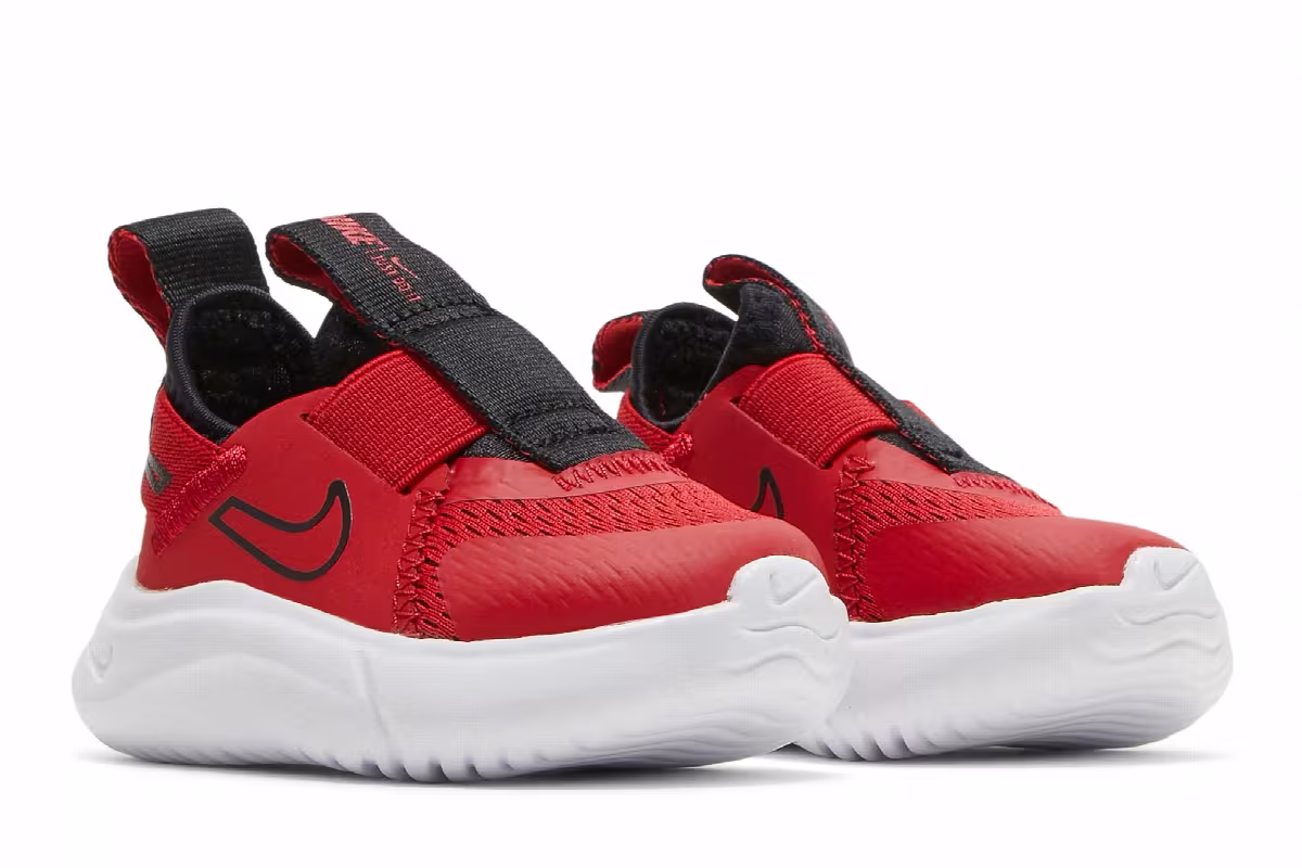Nike Flex Plus TD University Red Black, view 9