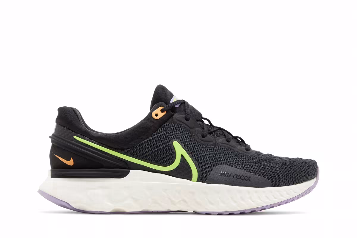 Nike React Miler 3 Anthracite Ghost Green, view 2
