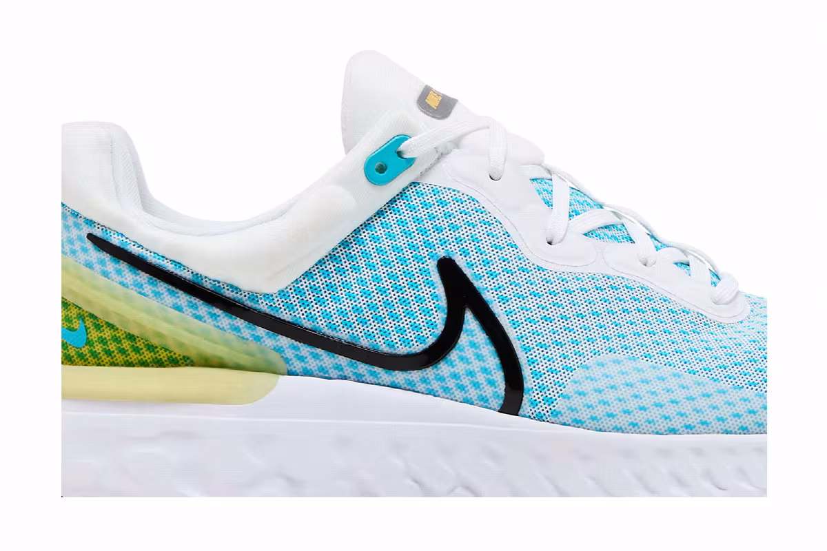 Nike React Miler 3 White Chlorine Blue, view 3