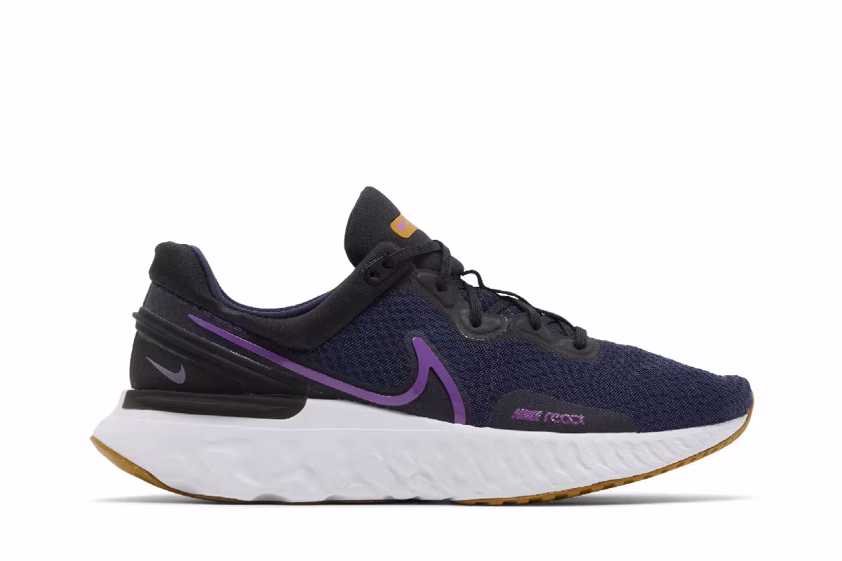 Nike React Miler 3 Blackened Blue Vivid Purple, view 2