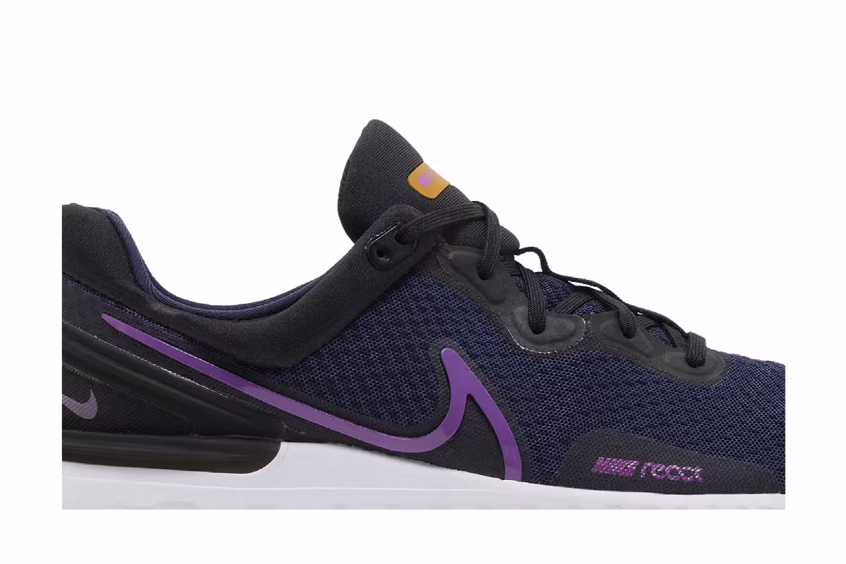 Nike React Miler 3 Blackened Blue Vivid Purple, view 3