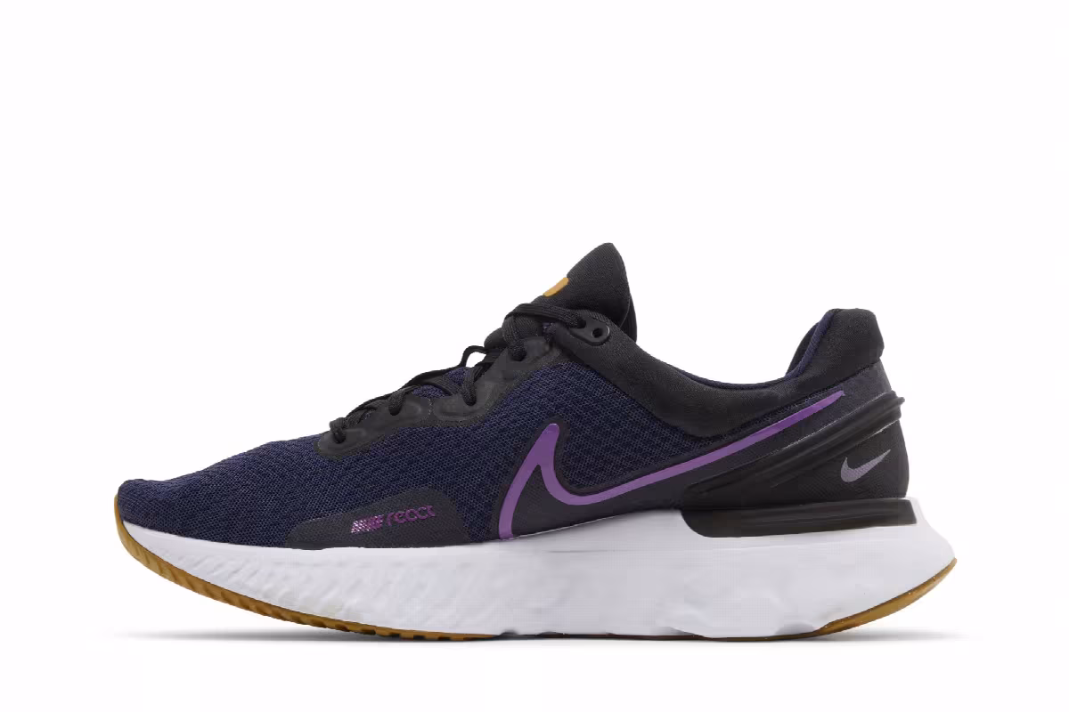 Nike React Miler 3 Blackened Blue Vivid Purple, view 4