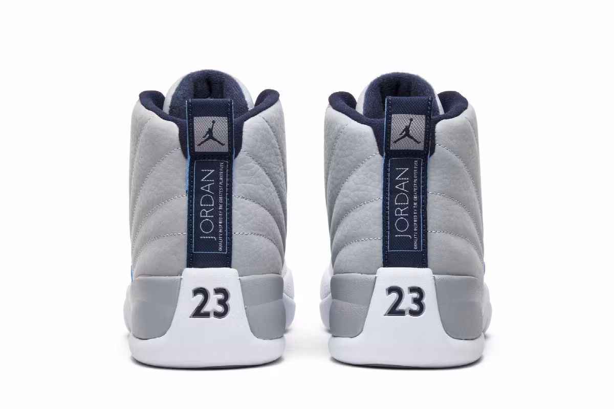 Air Jordan 12 Grey University Blue, view 7