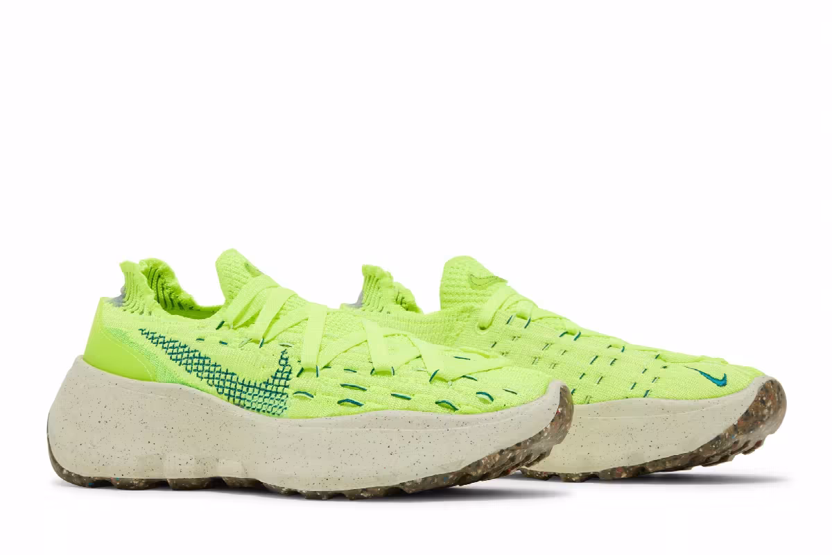 Nike Women's Space Hippie 04 Light Lemon Twist, view 9