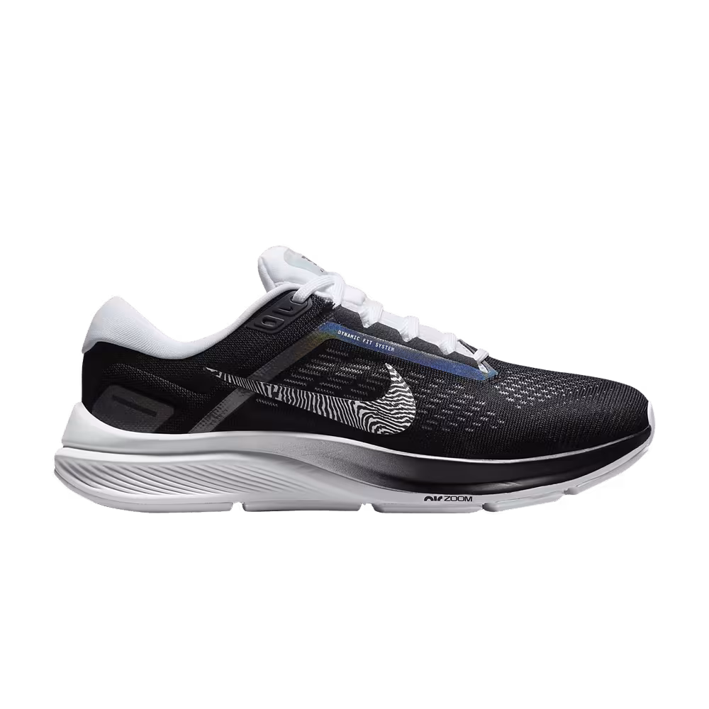 Nike Women's Air Zoom Structure 24 Black Zebra Iridescent