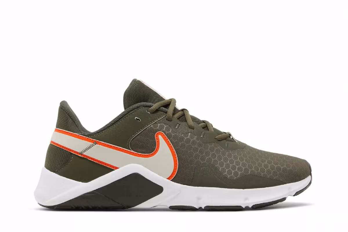 Nike Legend Essential 2 Cargo Khaki Safety Orange, view 2