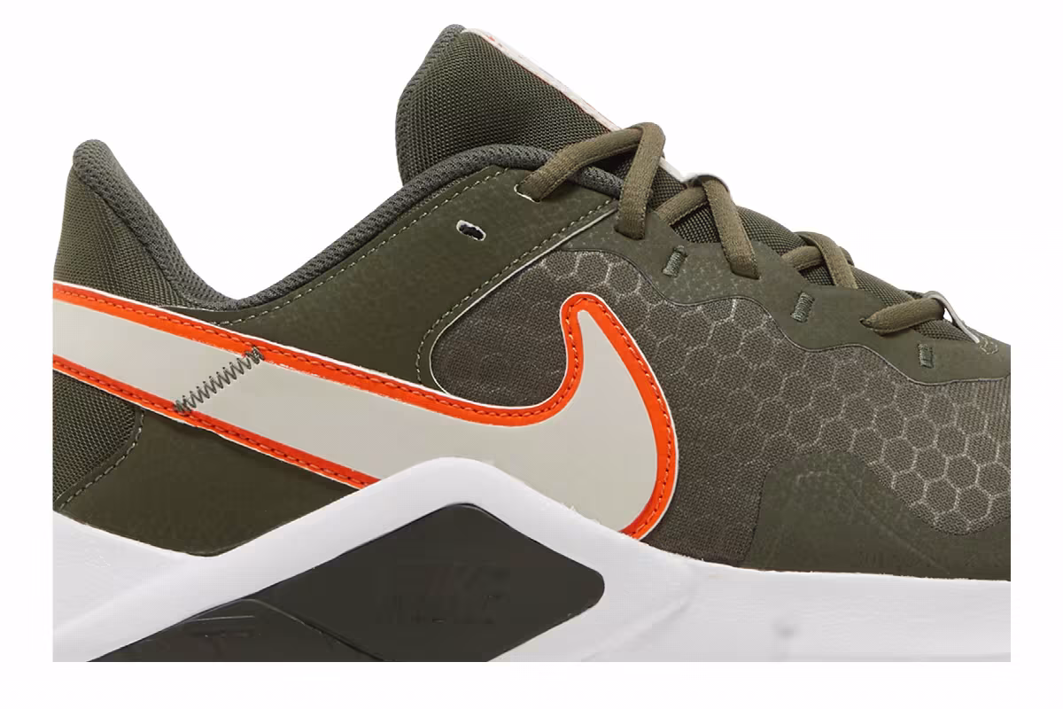 Nike Legend Essential 2 Cargo Khaki Safety Orange, view 3
