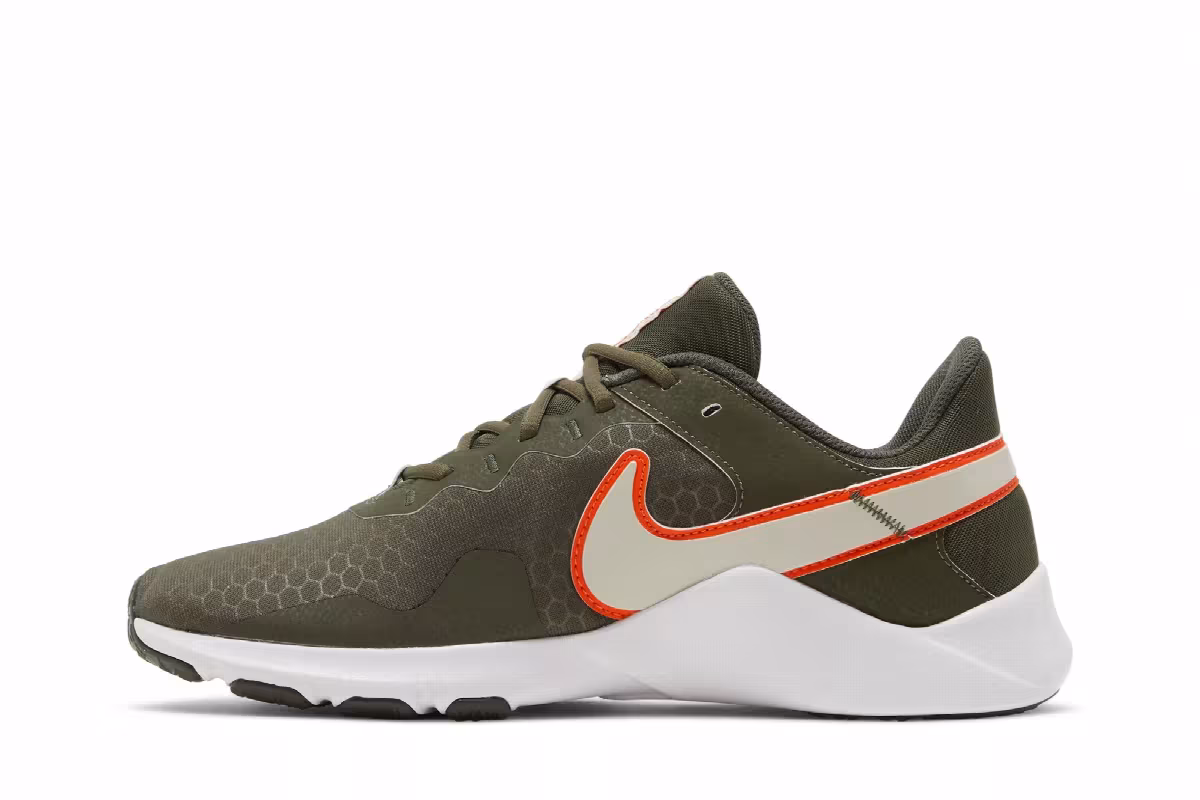 Nike Legend Essential 2 Cargo Khaki Safety Orange, view 4