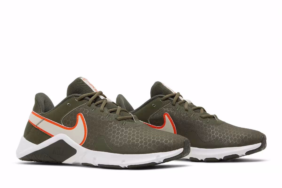 Nike Legend Essential 2 Cargo Khaki Safety Orange, view 9