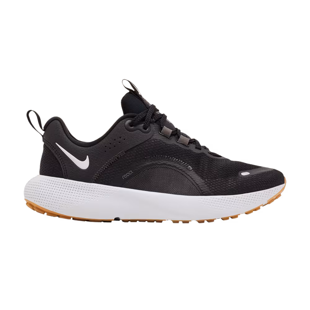 Nike Women's React Escape Run 2 Black Dark Smoke Grey Gum