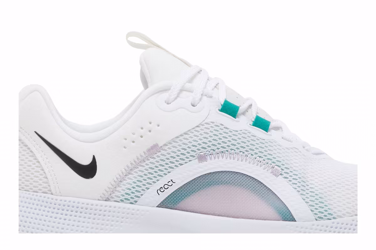 Nike Women's React Escape Run 2 White Neptune Green, view 3