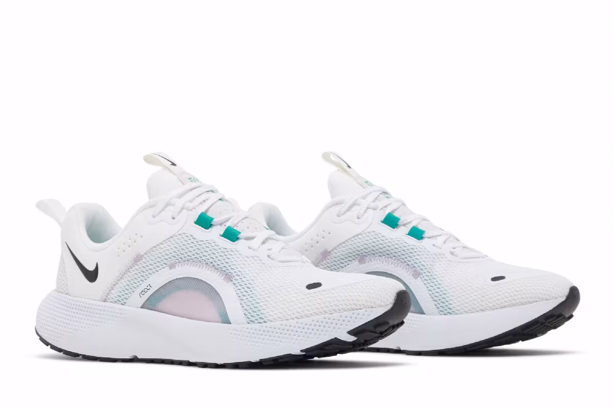 Nike Women's React Escape Run 2 White Neptune Green, view 9
