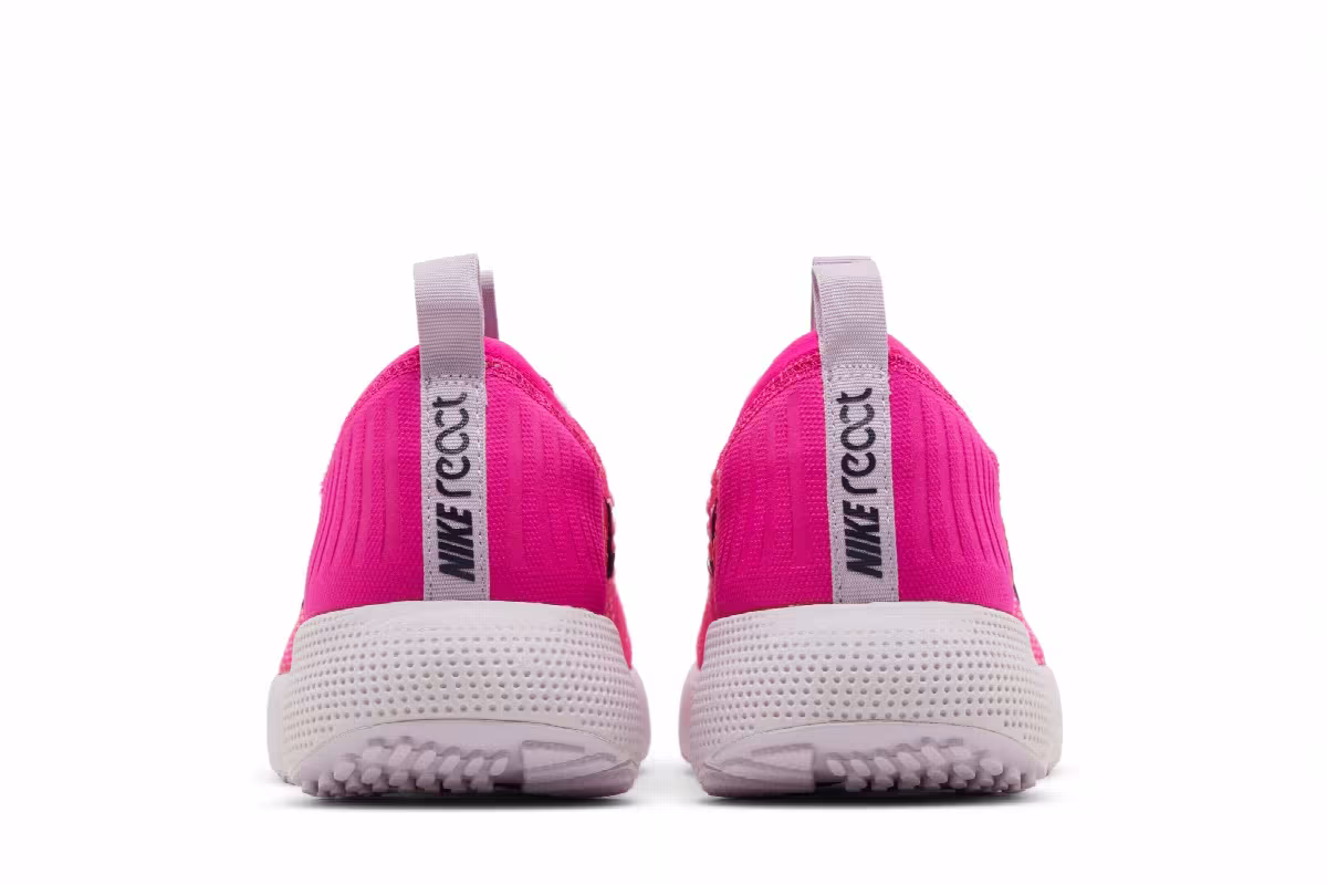 Nike Women's React Escape Run Flyknit Pink Prime, view 7