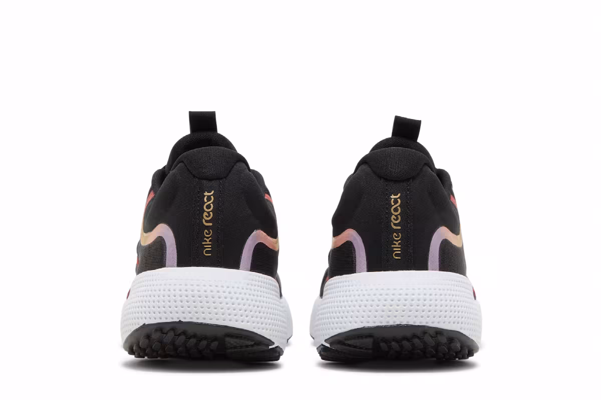 Nike Women's React Escape Run Black Magma Orange, view 7