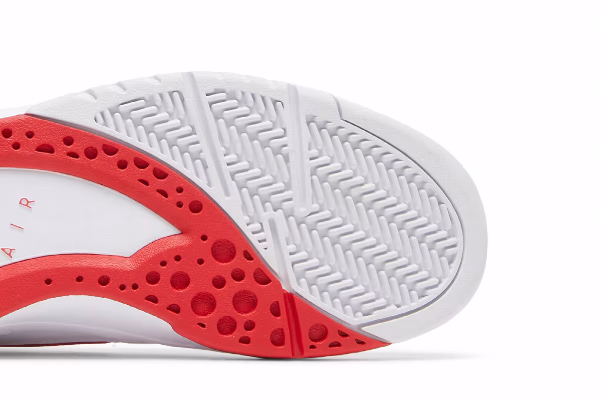 Nike Air Flight Lite Mid White University Red, view 6