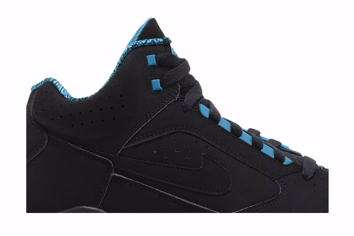 Nike Air Flight Lite Mid Black Cyber Teal, view 3