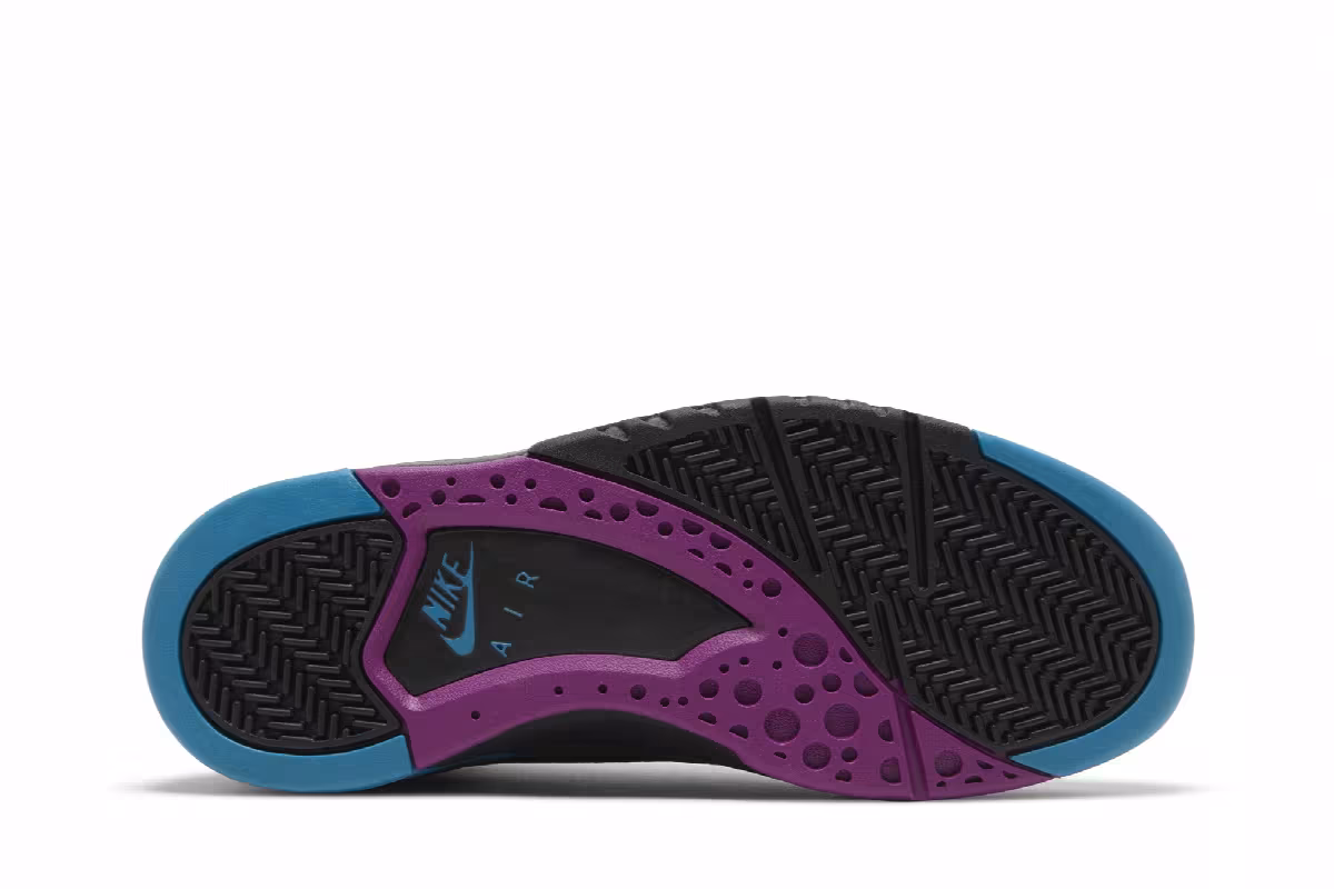 Nike Air Flight Lite Mid Black Cyber Teal, view 5