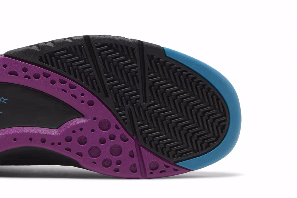 Nike Air Flight Lite Mid Black Cyber Teal, view 6