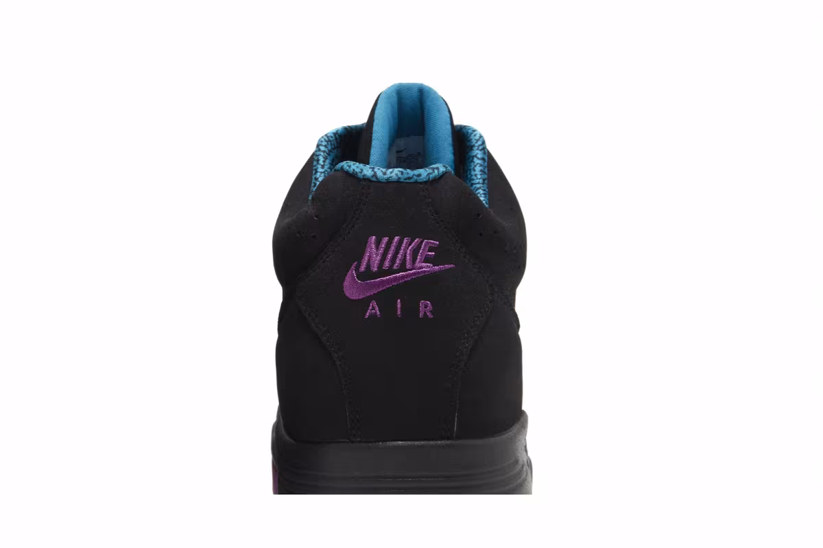 Nike Air Flight Lite Mid Black Cyber Teal, view 8