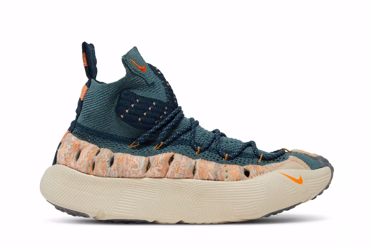 Nike ISPA Sense Flyknit Mineral Slate Magma Orange, view 2