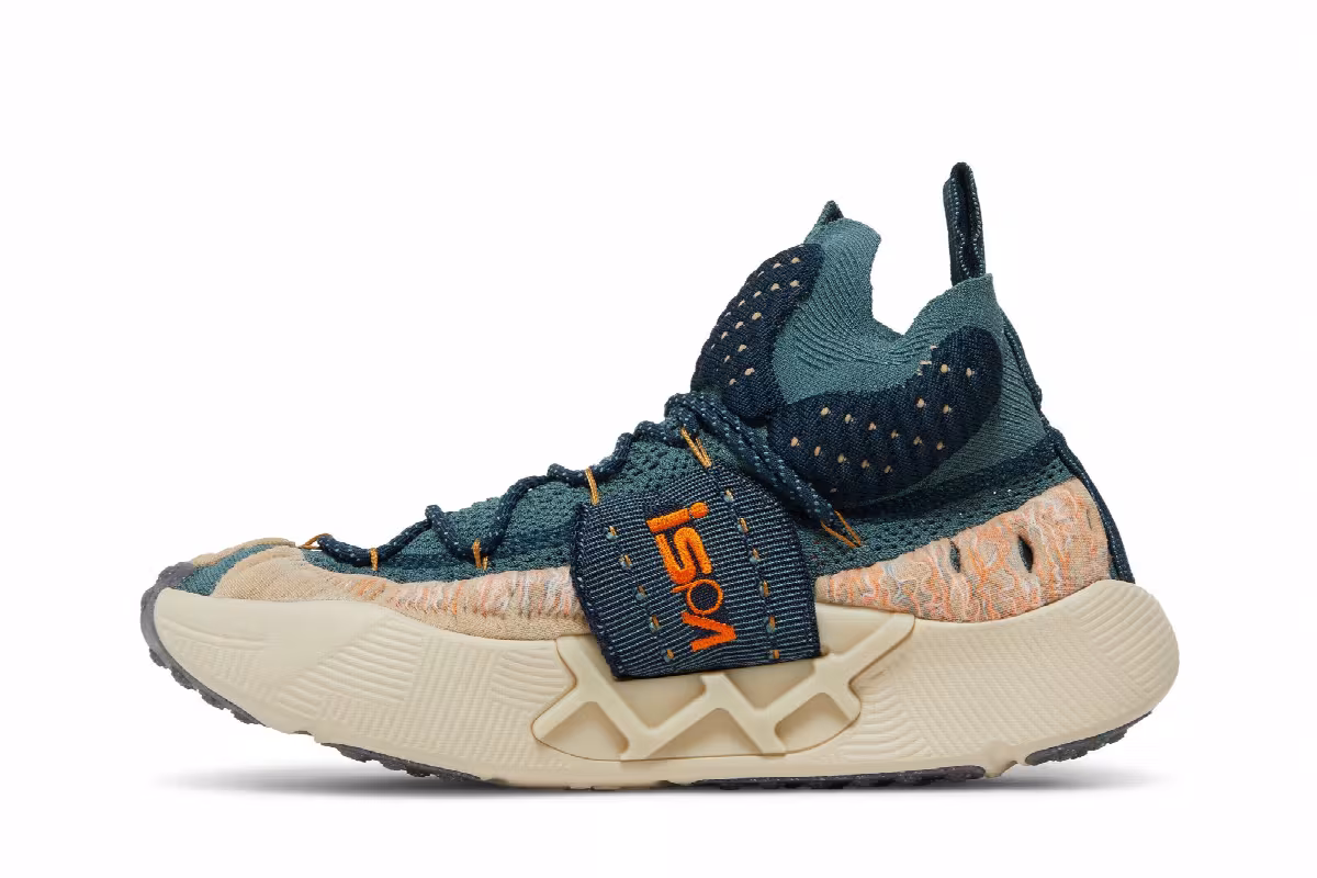 Nike ISPA Sense Flyknit Mineral Slate Magma Orange, view 4