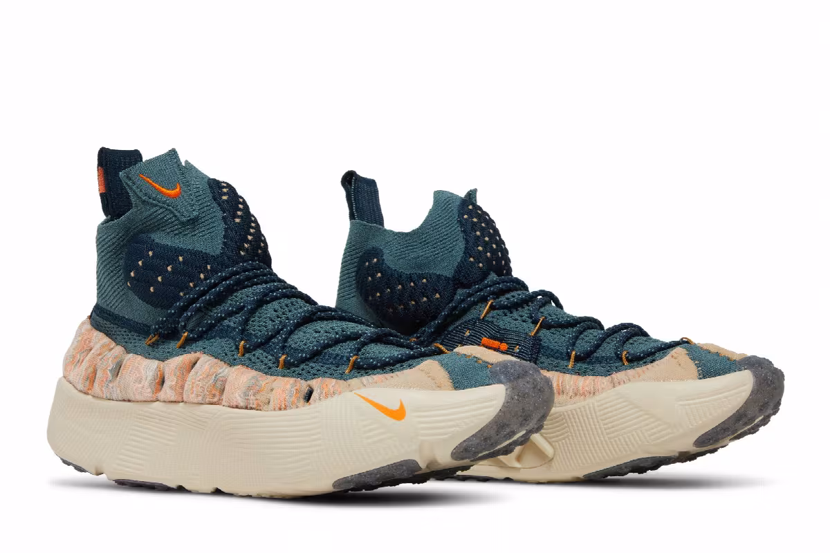 Nike ISPA Sense Flyknit Mineral Slate Magma Orange, view 9