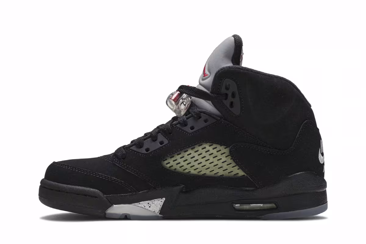 Air Jordan 5 OG BG Black Metallic 2016, view 4