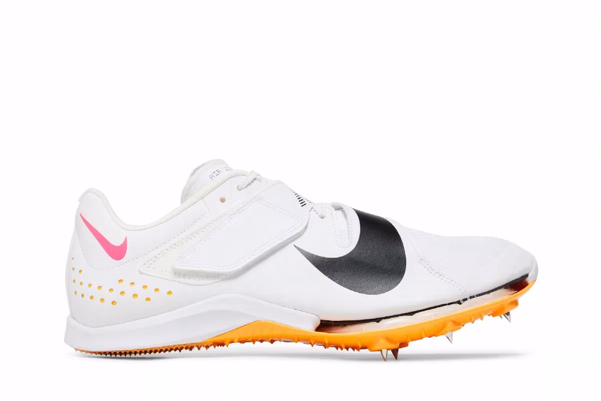 Nike Air Zoom Long Jump Elite White Hyper Pink Orange, view 2