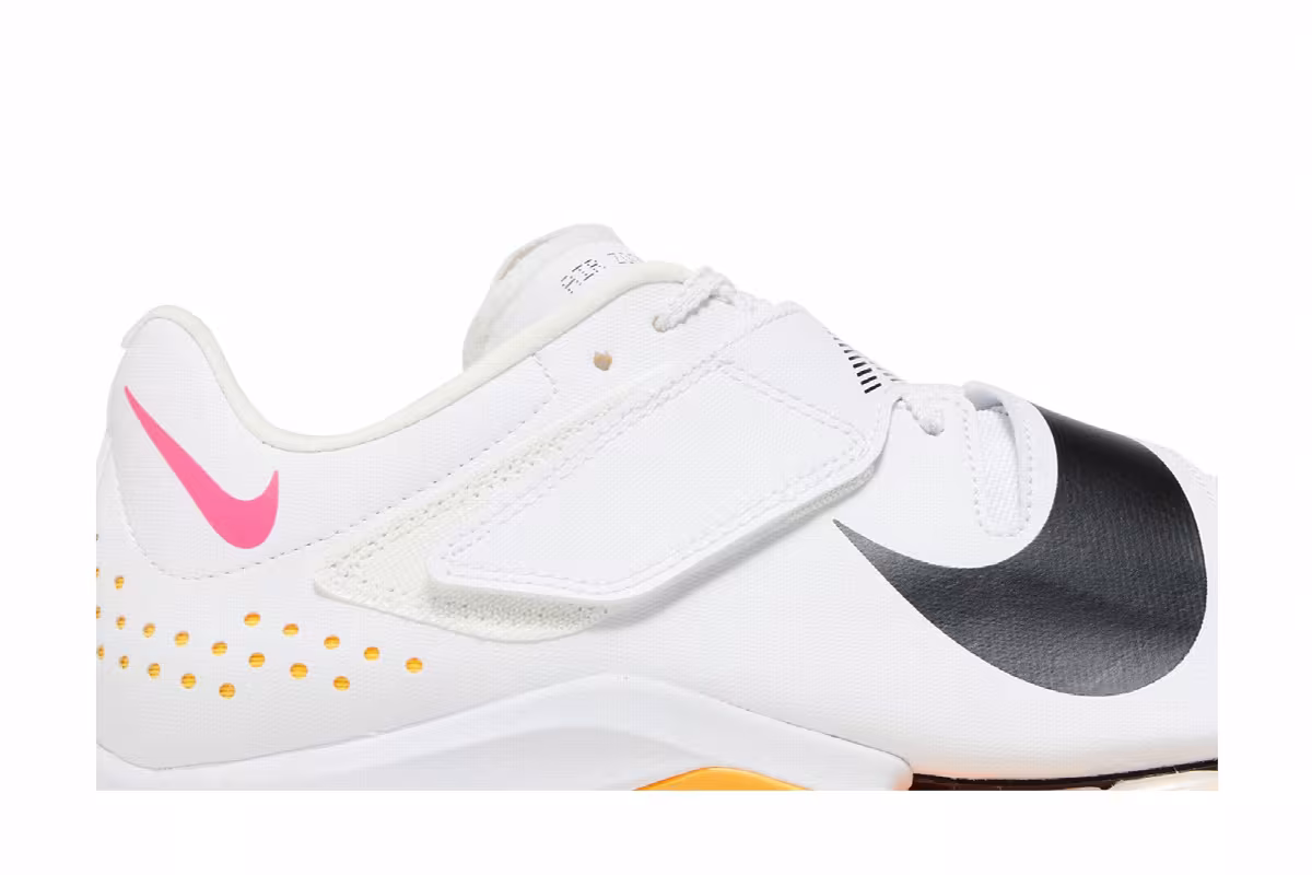 Nike Air Zoom Long Jump Elite White Hyper Pink Orange, view 3
