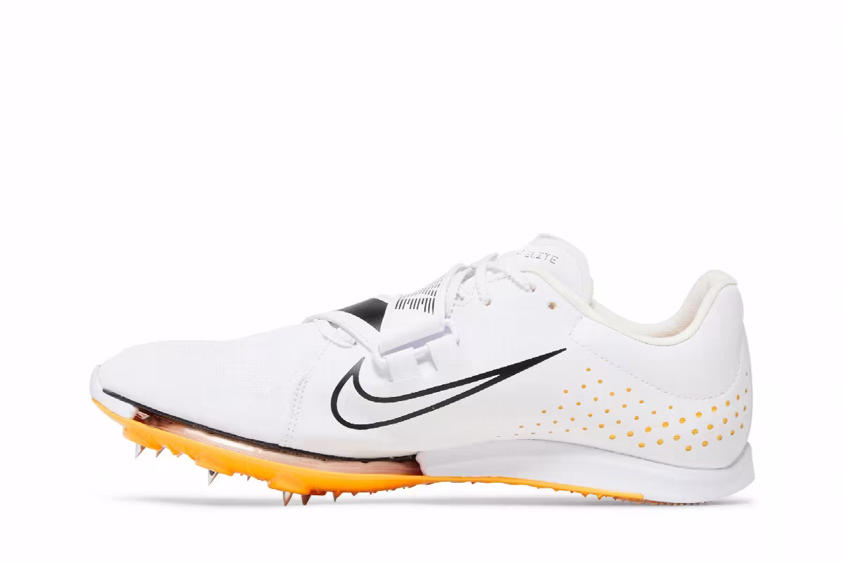 Nike Air Zoom Long Jump Elite White Hyper Pink Orange, view 4