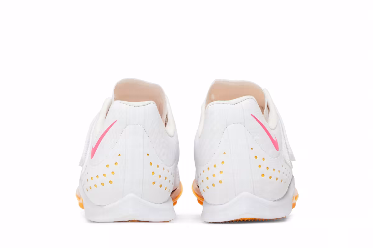 Nike Air Zoom Long Jump Elite White Hyper Pink Orange, view 7
