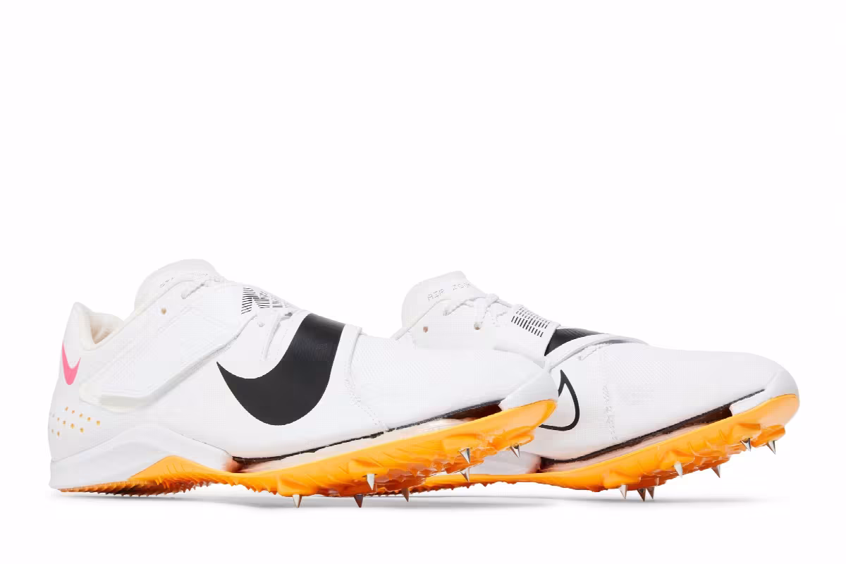 Nike Air Zoom Long Jump Elite White Hyper Pink Orange, view 9